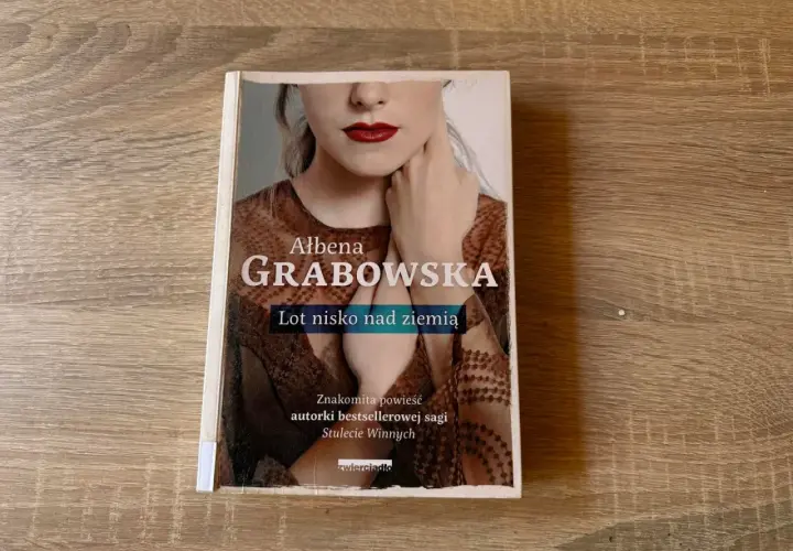 Okładka książki "Lot nisko nad ziemią" autorstwa Albeny Grabowskiej.