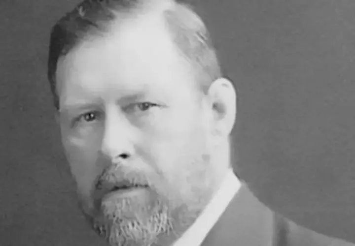 Portret mężczyzny z brodą, autora słynnych **bram stoker książki**.