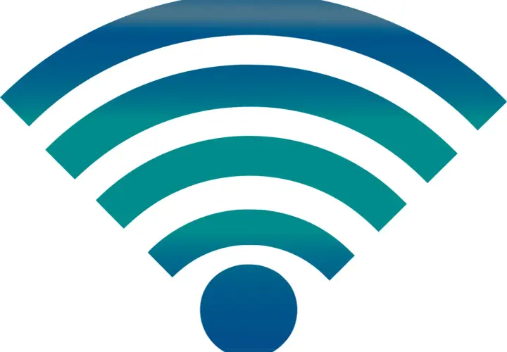 Ikona Wi-Fi w odcieniach niebieskiego i zielonego. Zastanawiasz się, dlaczego rozłącza Wi-Fi? Może to być problem z zasięgiem lub zakłóceniami.
