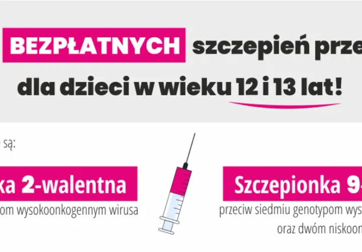 Program bezpłatnych szczepień przeciw HPV dla dzieci 12-13 lat. Dostępne szczepionki 2- i 9-walentne. Sprawdź refundację!