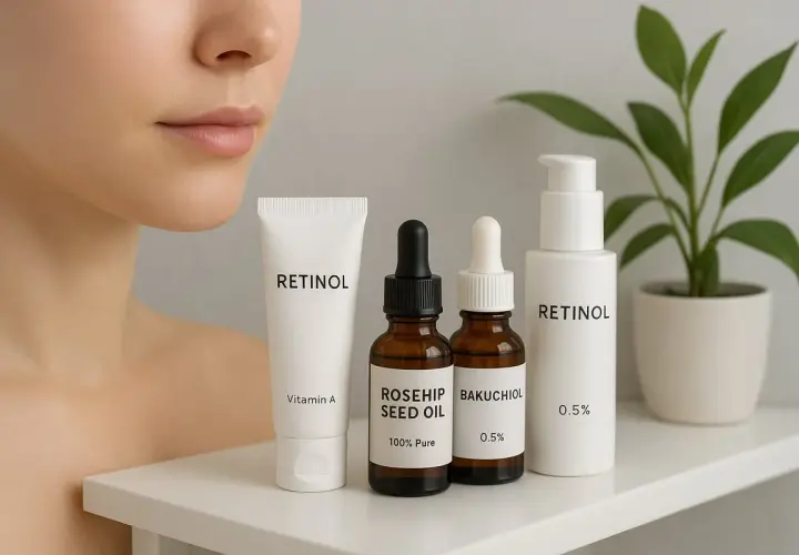 Hudvård med retinol, även för dig som är gravid. Flera produkter med retinol och andra aktiva ingredienser.