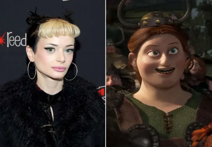 Porównanie aktorki z polskiej obsady "Jak wytresować smoka" z postacią z filmu.