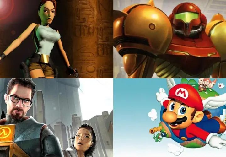Lara Croft, Samus Aran, Gordon Freeman i Mario – cztery ikony, które przypominają o fajnych starych grach.