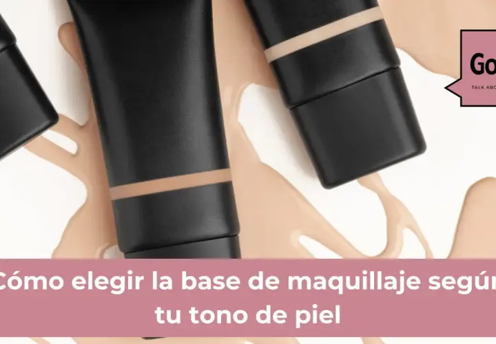 Tubos de base de maquillaje derramada, mostrando cómo elegir la base de maquillaje según tu tono de piel.