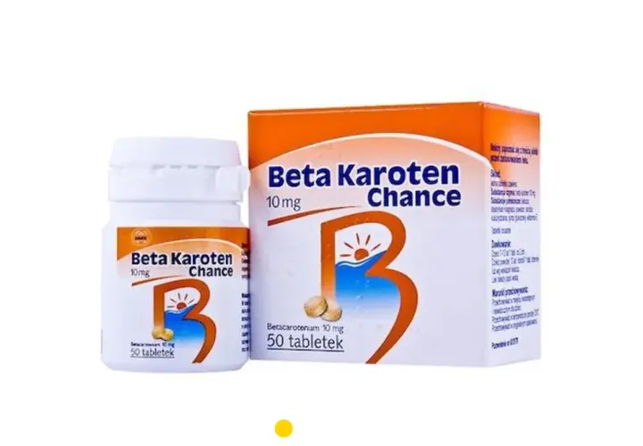 Beta Karoten Chance 10 mg na co? Suplement diety w tabletkach, wspiera zdrowie skóry i oczu. Opakowanie zawiera 50 sztuk.