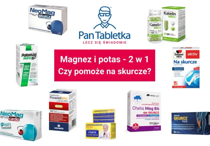 Suplementy z cytrynianem magnezu, jak Chela Mag B6, są wysoko przyswajalne i pomagają na skurcze.