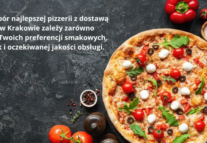 Pyszna pizza z pomidorkami i mozzarellą, idealna na znalezienie najlepszej pizzerii w Krakowie.