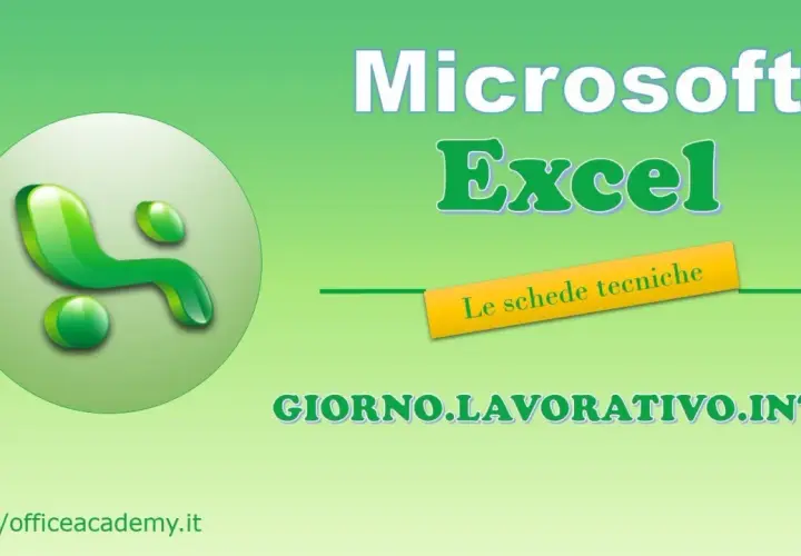 Microsoft Excel: impara a calcola giorni lavorativi con le schede tecniche.