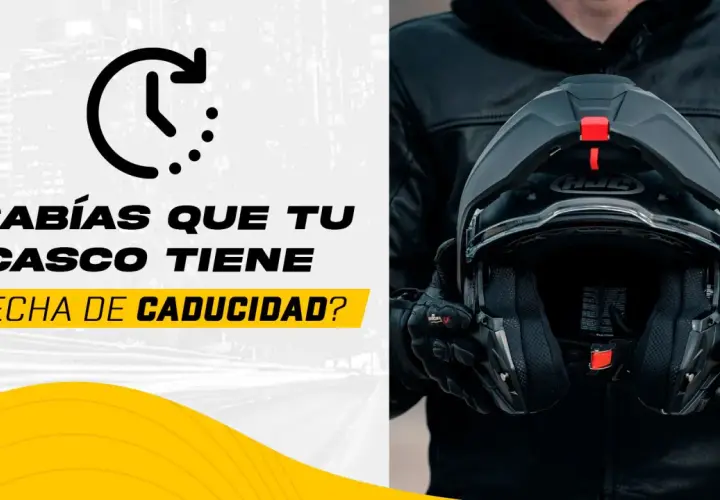 ¿Sabías que tu casco de moto tiene fecha de caducidad? Un casco caducado compromete tu seguridad.