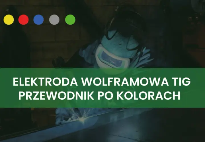 Kolory elektrod TIG: przewodnik po rodzajach wolframu. Spawacz w masce ochronnej, łuk spawalniczy.