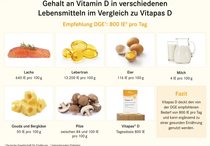 Die besten Lebensmittel für einen hohen Vitamin D Gehalt im Alltag