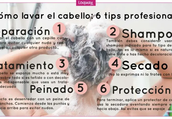 Guía para lavar el pelo: preparación, shampoo, tratamiento, secado, peinado y protección. Consejos para un cabello saludable.