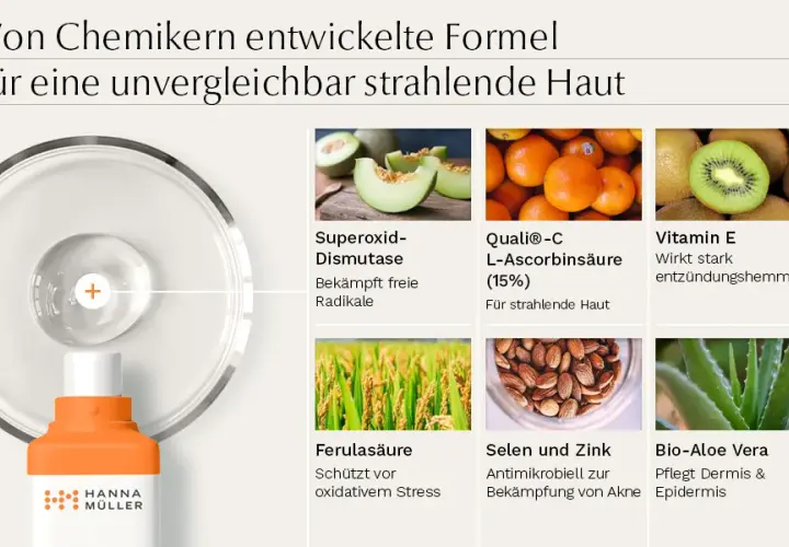 Vitamin C für das Gesicht: Anti-Aging und strahlende Haut ohne Mühe