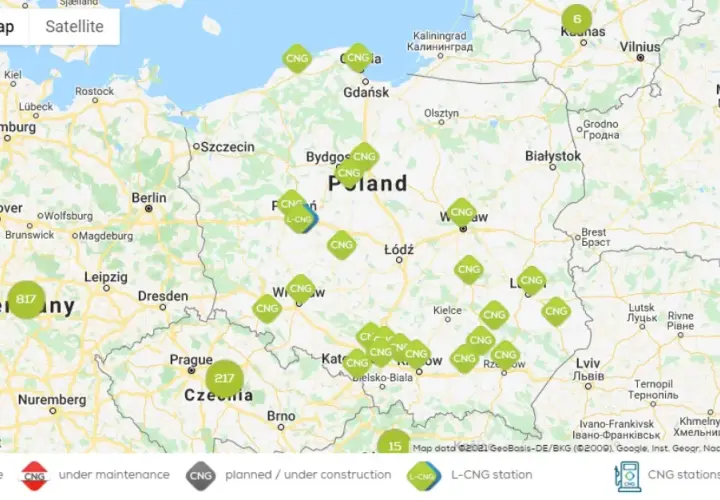Stacje CNG w Polsce - Gdzie tankować CNG