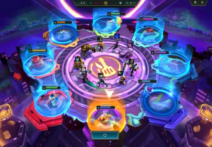 Arena Teamfight Tactics, gracze przygotowują się do walki. Ten teamfight tactics poradnik pokazuje strategiczne rozmieszczenie jednostek.