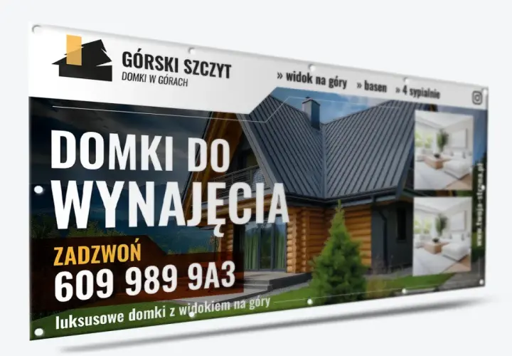 Reklamuj noclegi w luksusowych domkach z widokiem na góry! Zadzwoń: 609 989 9A3. Idealne miejsce, gdzie reklamować noclegi.