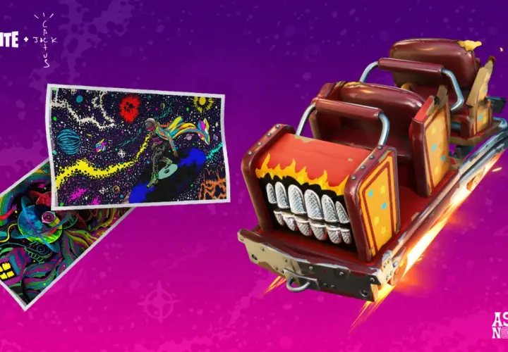 Kosmiczny wózek z zębami i grafiki z motywem astronauty. Czy Travis Scott wróci do Fortnite?