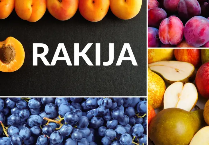 Rakija z czego? Z moreli, śliwek, jabłek, gruszek i winogron.