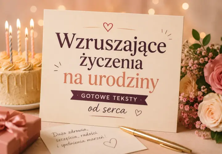 Wzruszające życzenia na urodziny, tort ze świecami, prezent i bukiet róż. Gotowe teksty od serca dla bliskich.