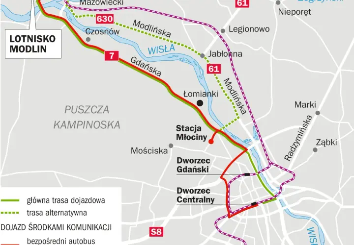 Jak dojechać z Lublina na lotnisko Modlin - najlepsze opcje transportu