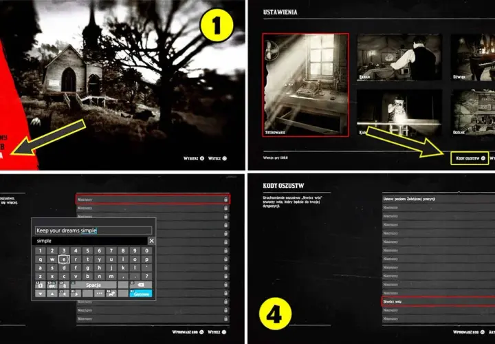 Kody Oszustw RDR2: Kompletna Lista i Sposób Aktywacji
