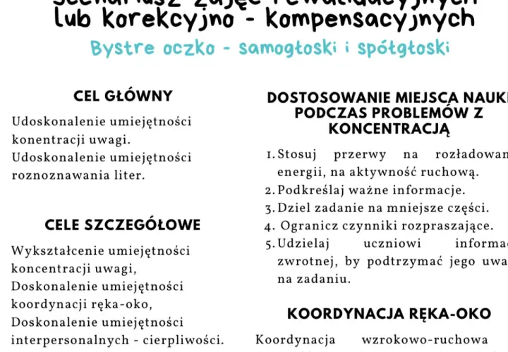 Jak przygotować konspekt zajęć korekcyjnych - kompletny poradnik