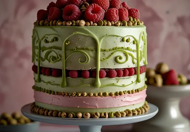 Tort malinowo-pistacjowy - wyjątkowy smak na każdą uroczystość