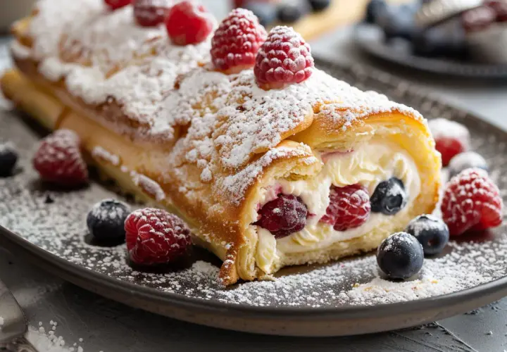 Rolada lub tarta z kremem budyniowym - przepis na słodki przysmak