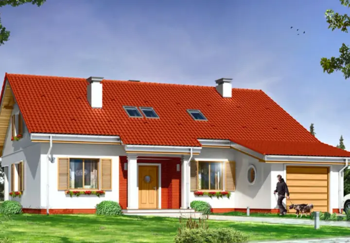 Dom z czerwoną dachówką: jak stworzyć stylowy i trwały projekt