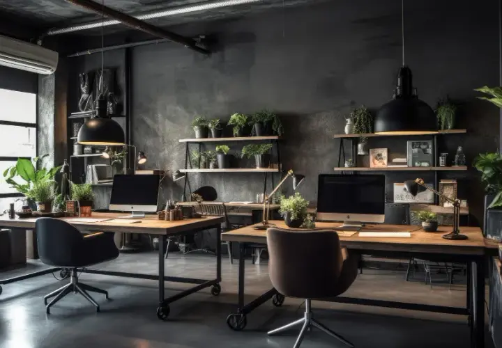 Biuro w stylu industrialnym: Jak stworzyć wyjątkową przestrzeń
