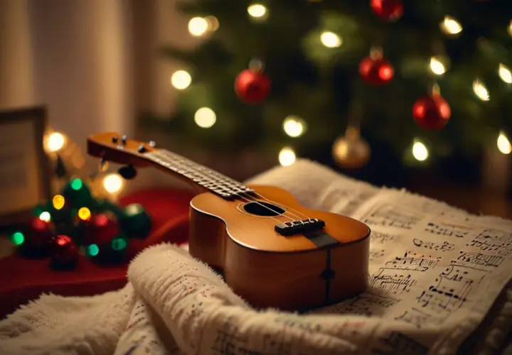 Kolęda "Wśród nocnej ciszy" na ukulele: nauka łatwych chwytów