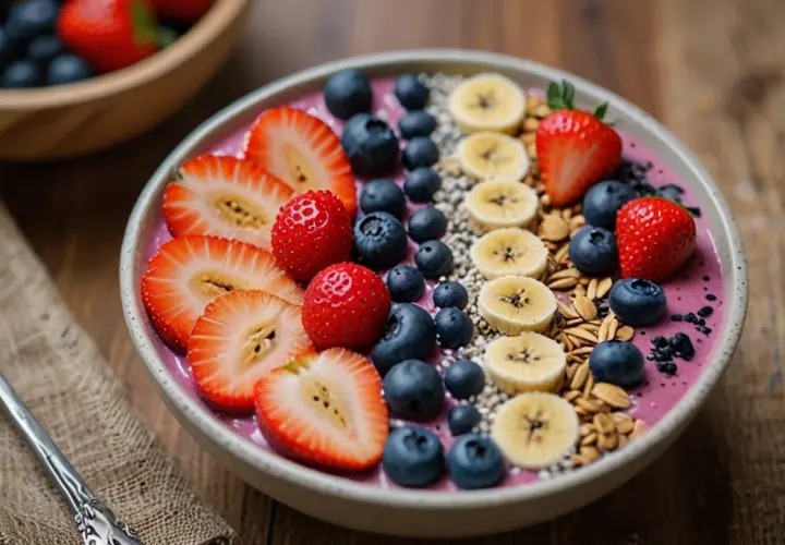 Smoothie bowl z owocami: Zdrowe śniadanie lub przekąska, którą pokochasz