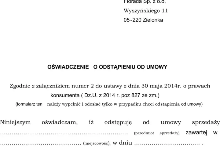 Termin odstąpienia od umowy: 14 dni czy zawsze? Poznaj fakty