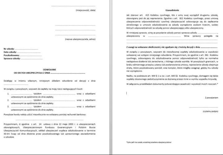 Jak napisać odwołanie od decyzji - wzór odwołania