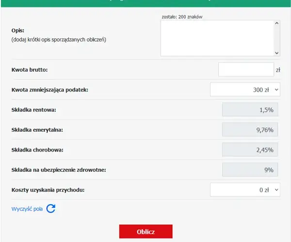 26,50 zł brutto na netto - szybkie przeliczenie wynagrodzenia