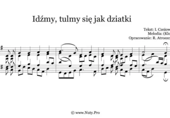 Idźmy tulmy się jak dziatki nuty - znaczenie i kontekst w liturgii