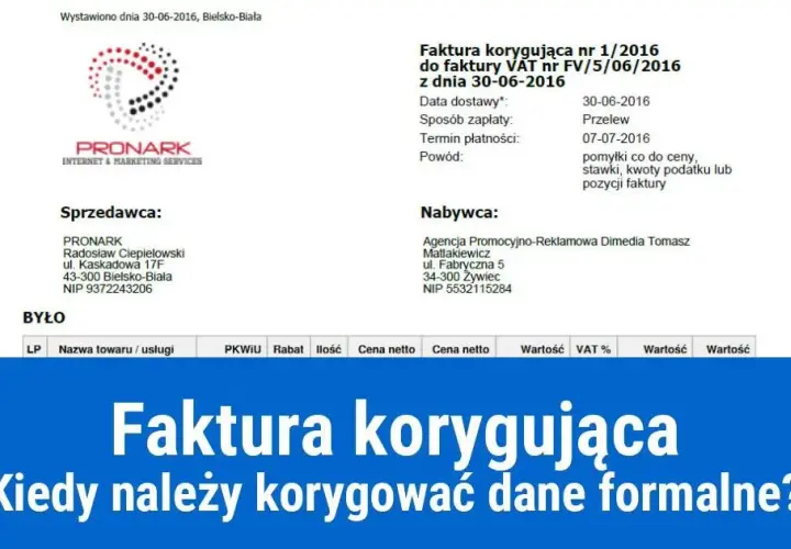 Błędny adres na fakturze – nota czy korekta? Jak uniknąć problemów i błędów