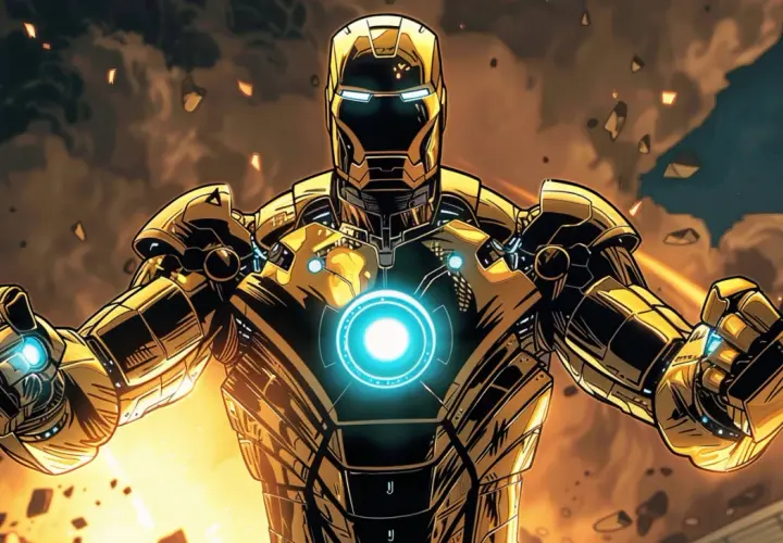 Iron Man - plakat z niesamowitym superbohaterem Marvela