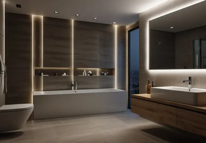 Listwa sufitowa LED w łazience: Nowoczesne i funkcjonalne oświetlenie