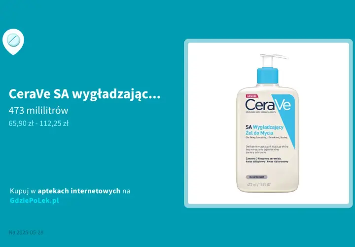 Wygładzający żel do mycia CeraVe – pokonaj suchość i szorstkość skóry