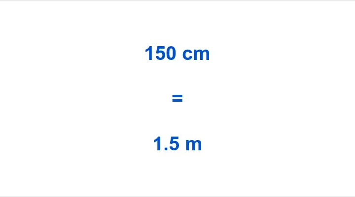 150 cm ile to metrów? Szybka konwersja jednostek długości