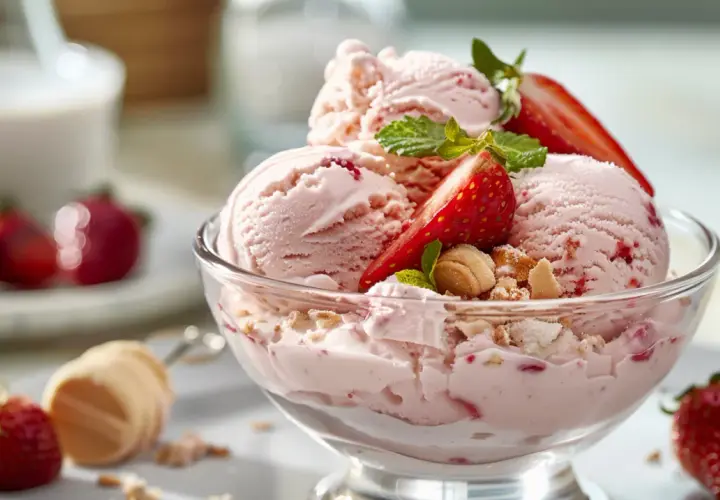 Lody truskawkowe z mascarpone inspirowane tiramisu - przepis