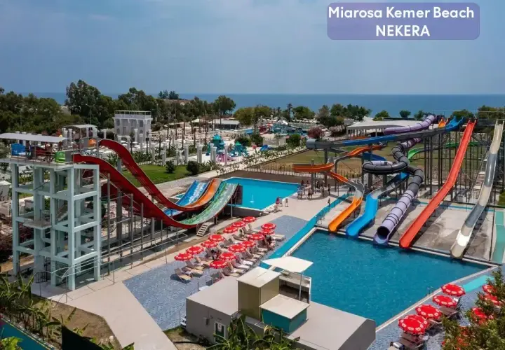 Miarosa Kemer Beach to raj wodnej zabawy z mnóstwem zjeżdżalni i basenów.