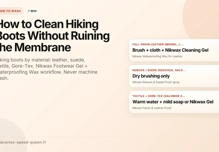 Learn how to clean hiking boots made of leather, suede, or Gore-Tex without damaging the membrane. Includes Nikwax product recommendations.