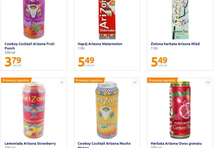 AriZona w Żabce: Ceny, smaki, promocje. Jak kupić najtaniej?