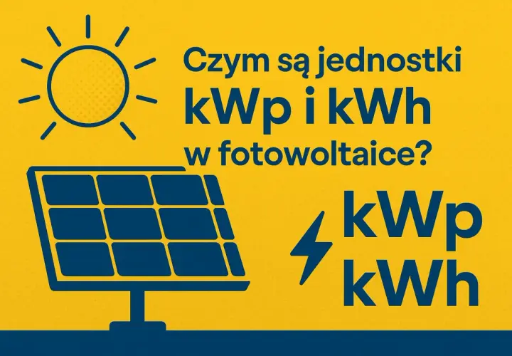 Słońce i panel fotowoltaiczny. Wyjaśnienie jednostek mocy: co to kwp i kWh w fotowoltaice.