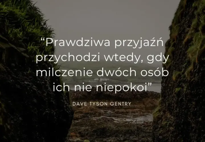 Prawdziwa przyjaźń przychodzi wtedy, gdy milczenie dwóch osób ich nie niepokoi. Cytaty o przyjaźni na tle surowego krajobrazu.