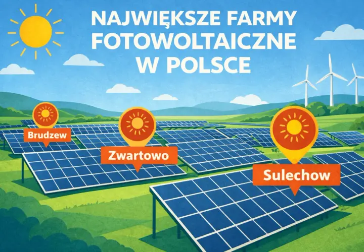Mapa mocy: Największe farmy fotowoltaiczne w Polsce i na świecie