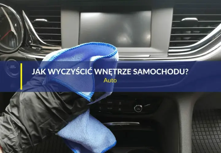 Rękawica i ściereczka z mikrofibry czyszczą wnętrze auta. Dowiedz się, czym wyczyścić samochód w środku domowe sposoby.