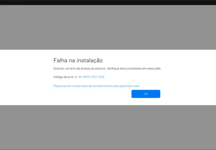 Błąd instalacji Fortnite. Nie można uzyskać dostępu do pliku. Kliknij OK, aby kontynuować.